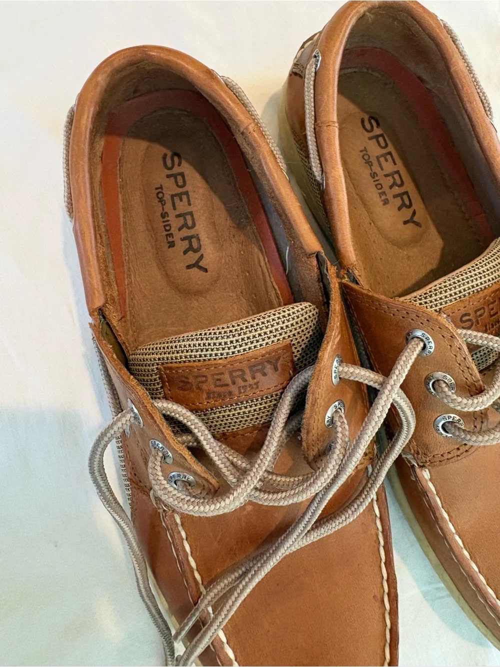 Sperry Billfish 3-Eye Boat Shoe in Brown Leather size 9.5 Topsiders Resortwear